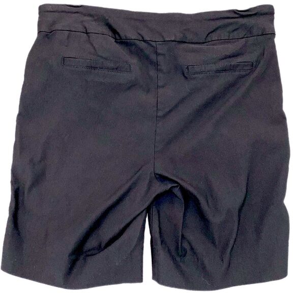 HILARY RADLEY Dress Bermuda Shorts Women’s Large Black High Waisted Pockets. - Picture 2 of 10